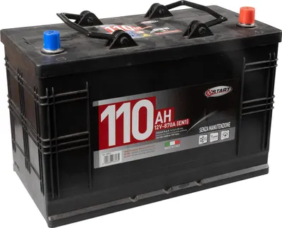 Produktbild von START Batterie für LKW und Traktoren 110Ah 12V 750A rechter Pluspol