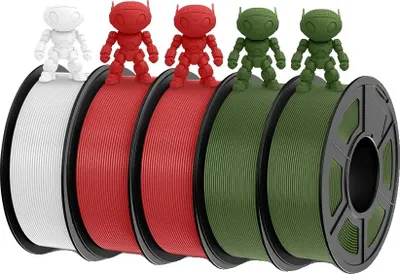 Immagine prodotto di Filamento ABS, diametro 1,75 mm, 1 kg per rotolo, 5 rotoli, ABS WT2RD2OG