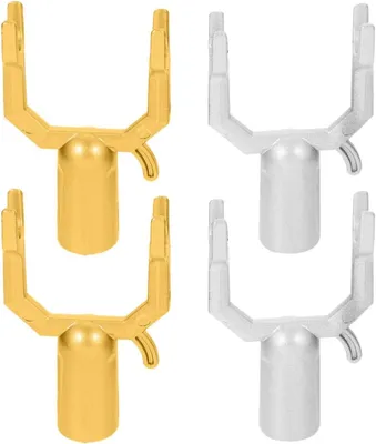Immagine prodotto di 4 supporti di ricambio in lega di alluminio per tende da balcone, resistenti alla ruggine e ideali per l'uso esterno