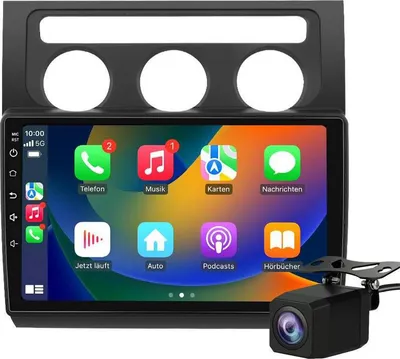 Produktbild von Android Autoradio 10 Zoll 64GB für VW Touran 1T (2003–2010) mit CarPlay & Android Auto Navigation & Bluetooth