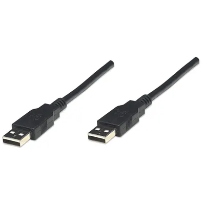 Immagine prodotto di Manhattan 306089 Manhattan USB 2.0 Anschlußkabel 1,8m A-Stecker/A-Stecker
