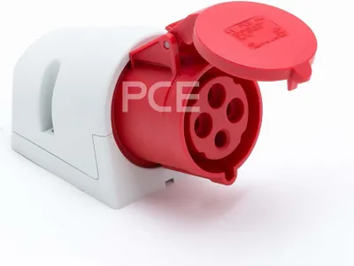 Productafbeelding van Vaste stopcontact, IP44, 32A, 4P, 400V, SHARK PCE 124-6