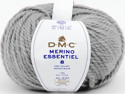 Immagine prodotto di DMC Merino Essentiel-8: fil spesso e morbido, composto da 55% Lana e 45%.poliacrilico (colore 872)