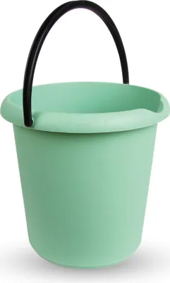 Produktbild von Eimer - Grün  1 Stück Haushaltseimer, 5 Liter, in vers. Farben, Putzeimer aus Stabilem Kunststoff, lebensmittelecht, BPA-frei,  EU