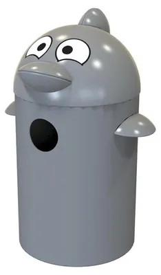 Buddy Delfin Abfalleimer aus Kunststoff55 Liter VB 061891
