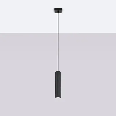 Zdjęcie produktu dla Lampa wisząca KARBON czarna 1xGU10x10W aluminium wym:118x8x8cm IP20 Sollux Lighting