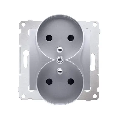Zdjęcie produktu dla Kontakt-Simon DGZ2MZN.01/43, Srebrny, Plastik, IP20, 250 V, 75 mm, 46 mm