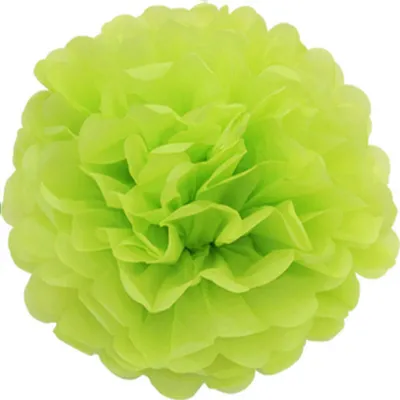 maigrün Papier Pompons