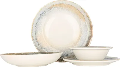 Zdjęcie produktu dla Bonna zestaw obiadowy (średni) - Knidos - 24 części - 6 nakryć - Porcelana