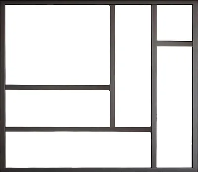 Produktbild von Aluminium-Thermowerkstattglas 150x130 cm - Schwarz - ARTENA