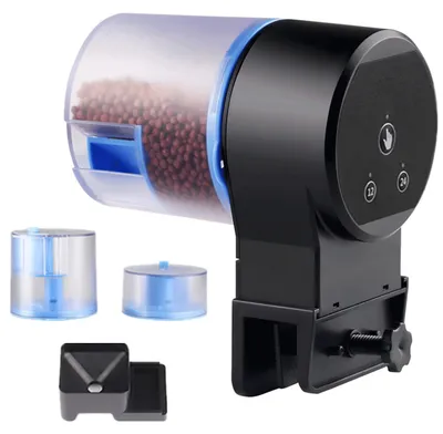Aquarium-Futterautomat mit Timer, automatischer Futterspender, 50/100 g
