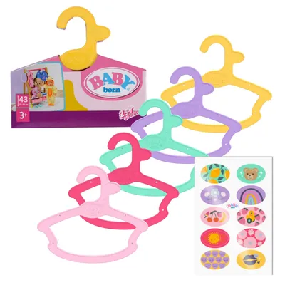 Produktbild von BABY born Puppenkleiderbügel im 5er Pack für 43cm Puppenkleidung