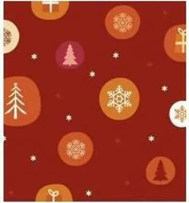 Produktbild von Transparentpapier 115 g/qm A4 VE=25 Blatt Winterzauber orange/rot Motiv 3