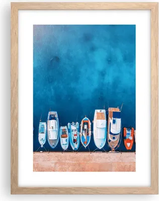 Produktbild von Gerahmtes Poster - Rahmen in heller Eiche - Hafen Hafen £ódŸ - 30x40 cm - Wand Bild - Wanddeko - Wandbilder - Kunstposter - Wandposter - Bilderrahmen - Bilder - Kunstdruck - P2NPA30x40-5081