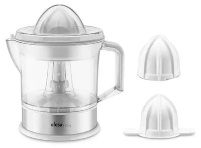 Zitruspresse 40W, 0,7L, Edelstahl, 2 Kegel, verstellbarer Filter