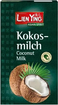 Produktbild von Lien Ying Kokosmilch 1L Packung Vegan Glutenfrei Nach Kokos