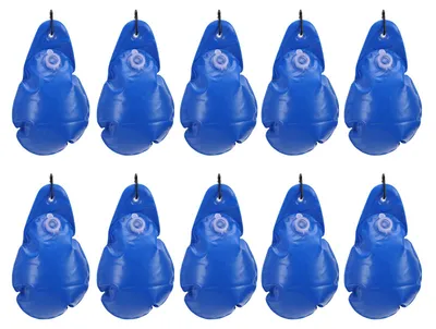 Imagen del producto de 10 unidades de pesos para cubiertas de piscina, bolsas de agua de PVC, anticongelante, para nadar en invierno, bolsa colgante para piscinas elevadas, color azul
