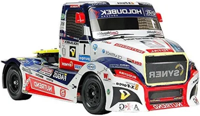 Productafbeelding van RC Race Truck - Afstandsbediening Auto - Hobby Montage - Gedetailleerde Polycarbonaat Carrosserie - 420 mm Lengte - Wit