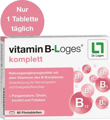 Produktbild von vitamin B-Loges komplett Filmtabletten, 60 St. Tabletten