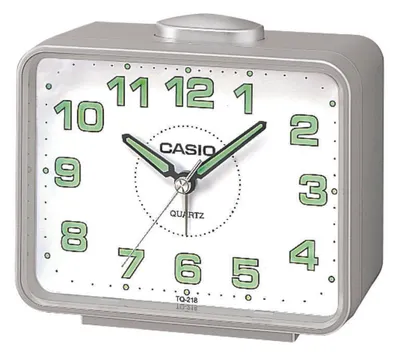 Produktbild von Casio Wecker TQ-218-8EF analog silberfarbig