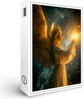 Produktbild von raxxa Premium-Puzzle "Angel Holding a Radiant Star", 1000 Teile