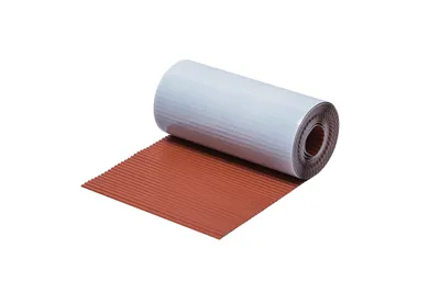 Produktbild von 4ROOF Schornsteinband IZOMIN CLASSIC, 300 mm x 5 m, Ziegeloptik, Aluminium, geriffelt, flexibel, witterungsbeständig