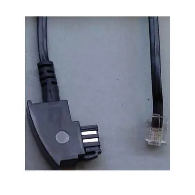 Obrázek produktu pro e+p T 170/3, 3 m, TAE, RJ-12 (6p4c), Průhledná, Černá, Samec, Samec
