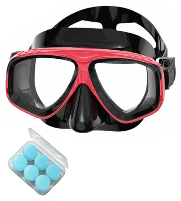 Image de Lunettes de plongée correctrices, de -8.0 à 0 dioptries, avec bouchons d'oreille inclus