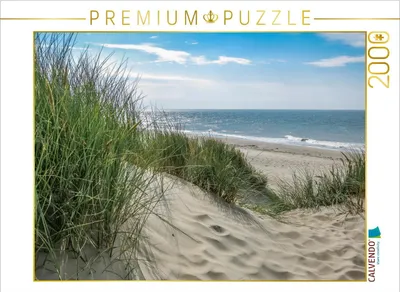 Produktbild von CALVENDO Puzzle Düne mit Strandgras 2000 Teile Puzzle quer | 2000 Teile Lege-Größe 90x67cm Foto-Puzzle für glückliche Stunden
