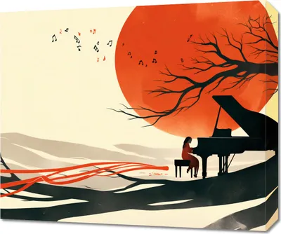 Obrázok produktu pre Obraz Pianista, 60 x 50 cm