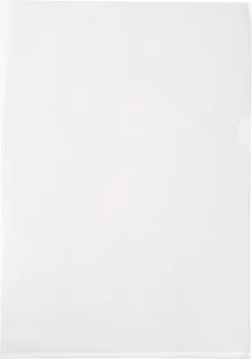 Image de Exacompta Etui carton de 100 pochettes coin PP lisse 12/100e A4 56111E