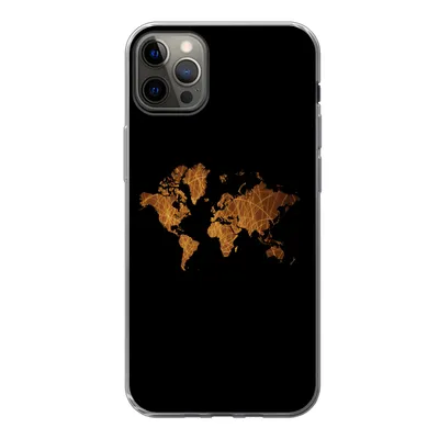 Produktbild von MuchoWow® Handyhülle Schutzhülle Hülle für iPhone 13 Pro Max Weltkarte - Schilf - Karte Silikon Softcase Handy Hülle - Mobiltelefon