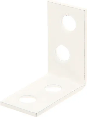 Obrázek produktu pro Spojovací úhelník sedlový 60x60x16 mm bílý plastový potah