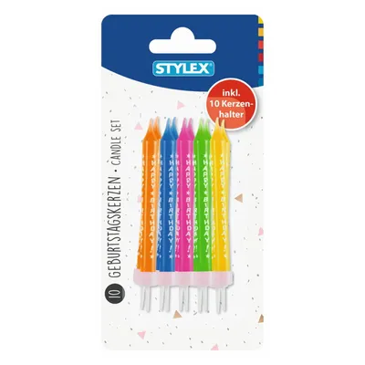 Produktbild von Stylex 10705, Kerzen, Mehrfarbig, 10 Stück(e)