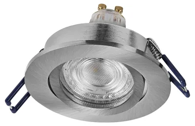 Produktbild von OSRAM LED-Einbauleuchte, GU10, 4,5W, 2700K, 400lm, warmweiß, IP20, Satin Nickel, 3er Set