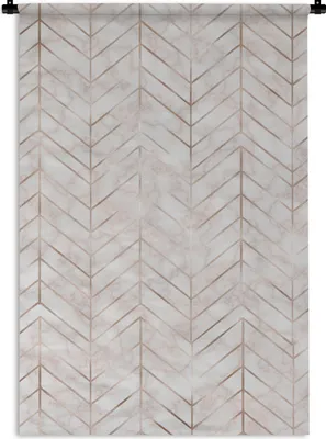 Produktbild von MuchoWow® Wandteppich Wandbehang Muster - Marmor - Gold 60x90 cm Tapisserie Dekoration Wandtuch - Foto-Teppich - Abwaschbar