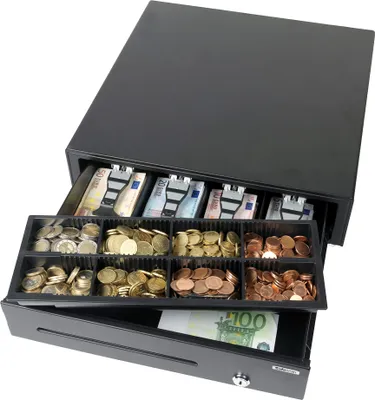 Produktbild von Safescan LD-4141, Elektronische Geldschublade, Metall, Schwarz, 12 V, CE, 410 mm