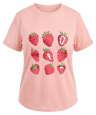 Zdjęcie produktu dla T-shirt damski TAREEN - różowy, rozmiar S