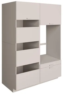 Obrázek produktu pro Selsey Holv – koupelnová sestava s 1 výklenkem pro pračku 135 cm, kašmírově šedá
