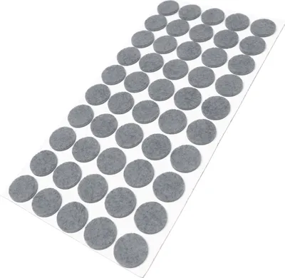 Produktbild von Adsamm® | 50 x selbstklebende Filzgleiter / Grau / Ø 22 mm / rund / Möbelgleiter aus Filz mit 3.5 mm Stärke