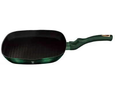 Zdjęcie produktu dla Patelnia Tytanowa Grillowa Berlinger Haus 28Cm Bh-6050 Emerald