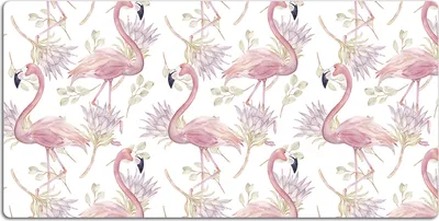 Produktbild von Schreibtischmatte Tischunterlage 90x45 cm Mauspad - Flamingos