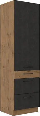 Obrázek produktu pro Potravinová skříň se šuplíky VANYA - šířka 60 cm, matera / dub lancelot