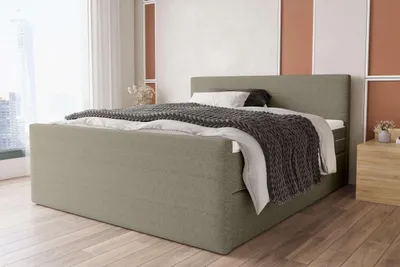 Produktbild von 99rooms Phönix Plus Boxspringbett 180x200 cm Webstoff MALMO_NEW Beige Bonell-Federung