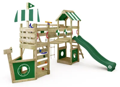 Produktbild von Gartenspielgerät Wickey StormFlyer mit Schaukel und Sandkästen in Grün
