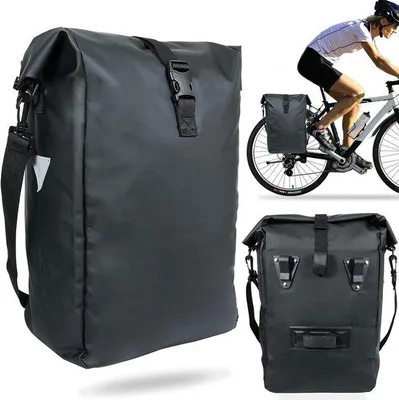 Produktbild von Famanu Fahrradtasche 20 Liter - 100% wasserdicht, multifunktionale Gepäcktasche, reflektierende Umhängetasche