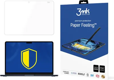 Produktbild von 3mk Display Schutzfolie Paper Feeling für Apple MacBook Air 13,6" 2022 M2  transparent