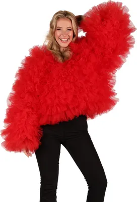 Produktbild von Tülljacke Party Bird rot Größe: S-M