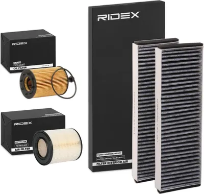 Produktbild von RIDEX Filterset Inspektionspaket Filtersatz für AUDI A6 Avant (4F5, C6) A6 Limousine (4F2, C6)