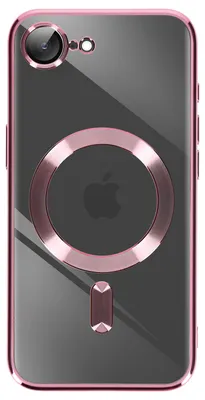 Produktbild von Avizar, MagSafe Silikonhülle mit Chromrahmen für Apple iPhone 17e, Rosa